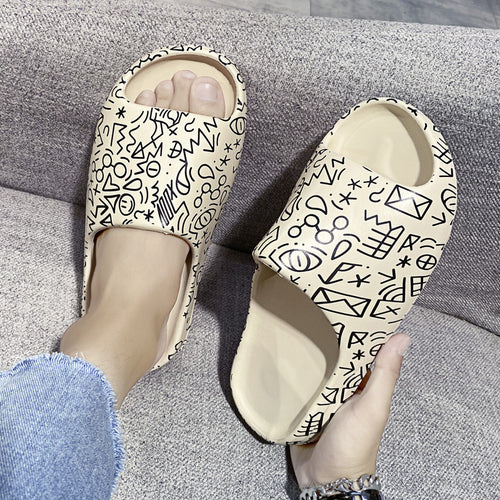 Men's Coconut Slides - Trendy Summer Beach Footwear